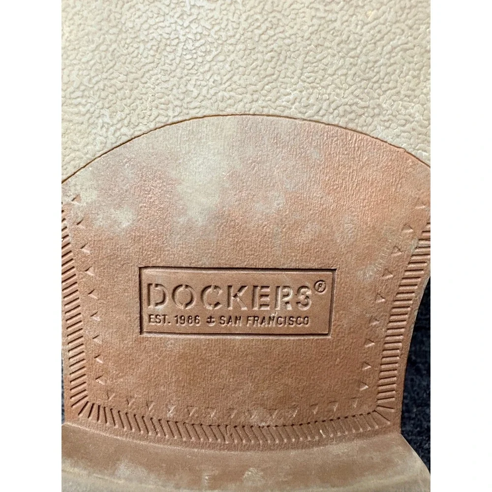 Dockers Mens Tan Plain Toe Lace Up Oxford Business Casual Dress Shoes